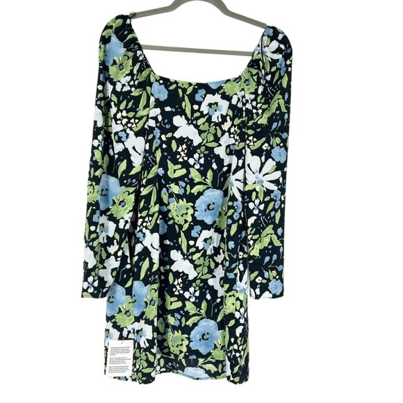 NWT Topshop Floral Mini Tea Dress with Puff Sleeves - Picture 3 of 8